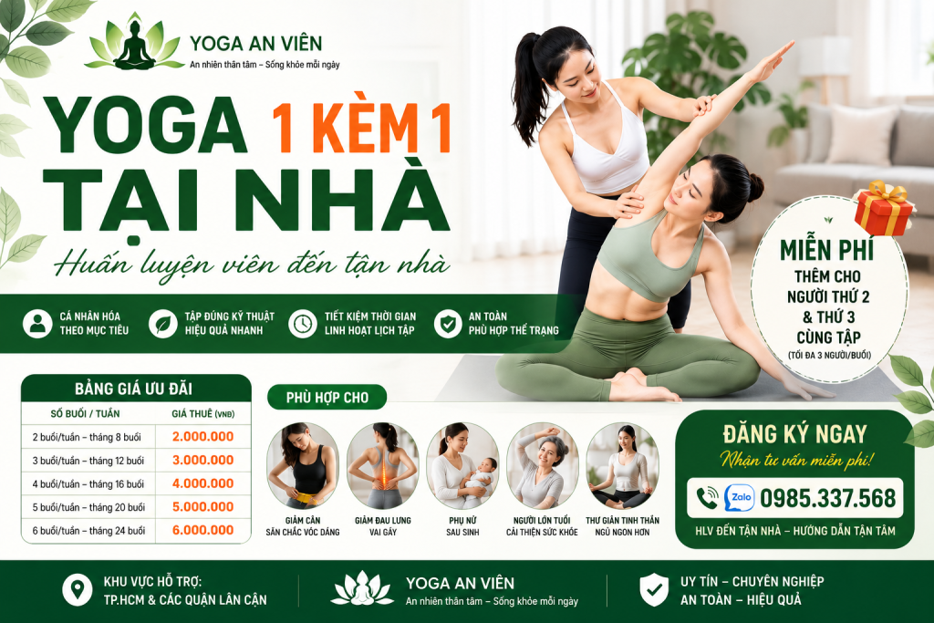 Học yoga tại nhà bao nhiêu tiền? Cập nhật chi phí và lợi ích 2026