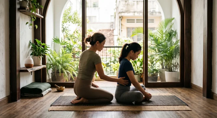 Ảnh minh hoạ bài viết Dạy yoga tại nhà phường Sài Gòn: dịch vụ tận nơi khu Quận 1 cũ — Yoga An Viên, TP.HCM